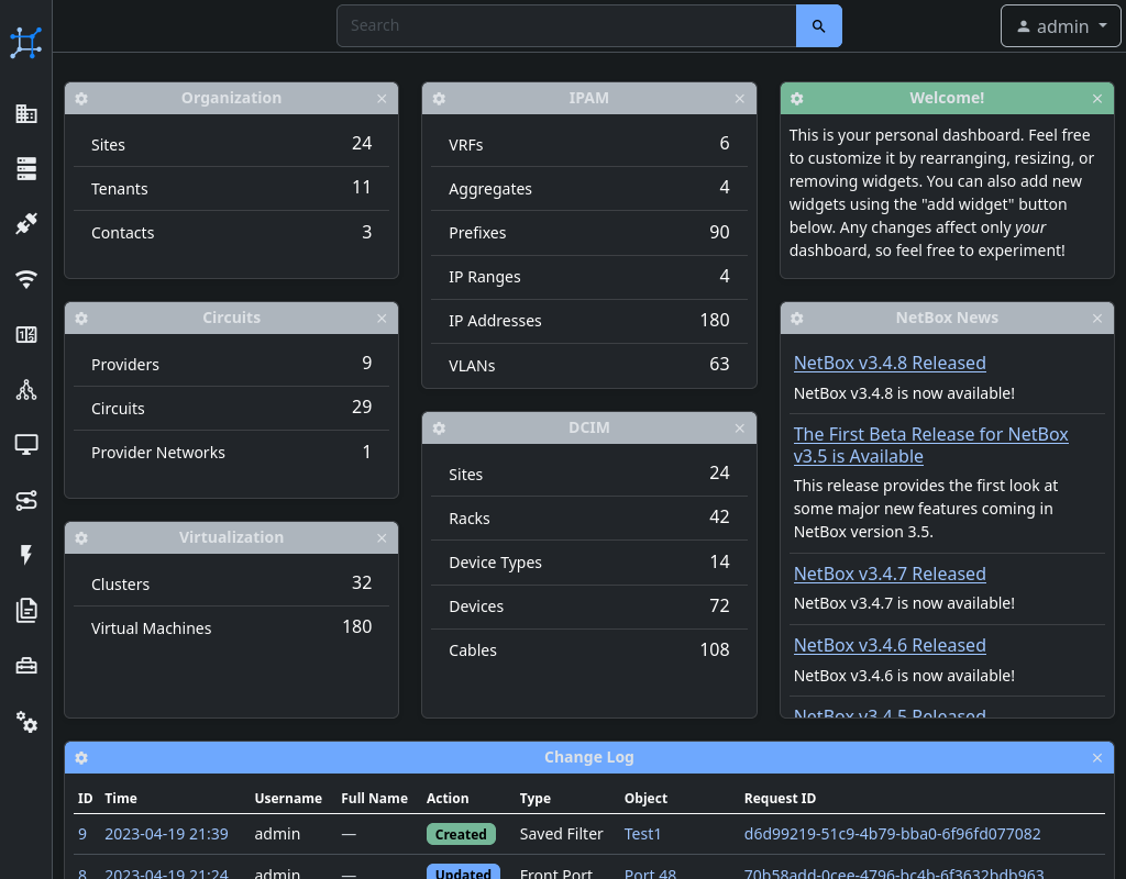 Main page (dark mode) Screenshot of main page (dark mode)